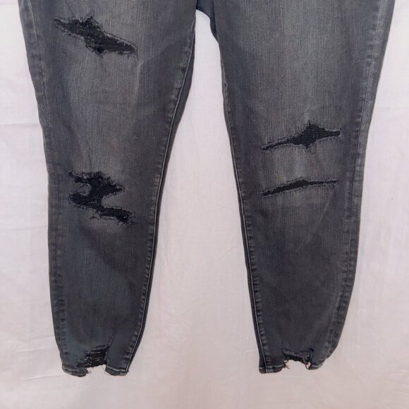 American Eagle Black Wash Denim Next Level Stretch Mid Rise Jegging Jeans - Picture 4 of 7